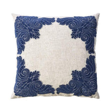 Load image into Gallery viewer, Beth Natural/Indigo 20" X 20" Pillow, Natural & Indigo (2/CTN)
