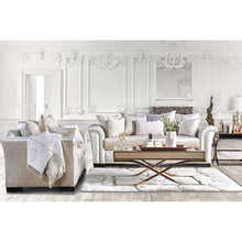 Load image into Gallery viewer, Benigno Love Seat Silver & Gray