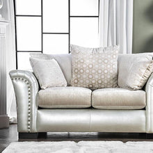 Load image into Gallery viewer, Benigno Love Seat Silver & Gray