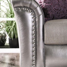 Load image into Gallery viewer, Benigno Love Seat Silver & Gray