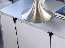 Load image into Gallery viewer, BELLADONNA Night Stand w/ LED & USB, Silver