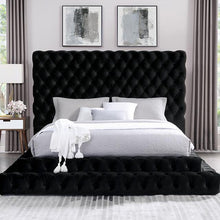 Load image into Gallery viewer, STEFANIA E.King & Queen Bed, Black & Gray