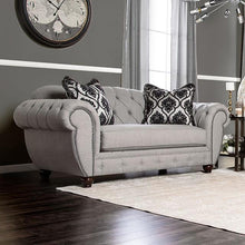 Load image into Gallery viewer, VIVIANA Gray/Black Love Seat, Gray