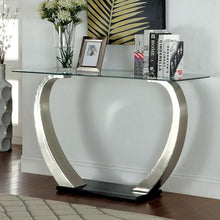 Load image into Gallery viewer, ROXO Satin Plated/Black Sofa Table