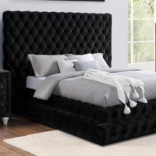 Load image into Gallery viewer, STEFANIA E.King & Queen Bed, Black & Gray