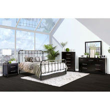 Load image into Gallery viewer, RIANA Antique Black Metal E.King, Full, Queen, & Twin Bed