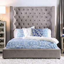 Load image into Gallery viewer, ROSABELLE E.King & Queen Bed, Black, Gray, & Ivory,