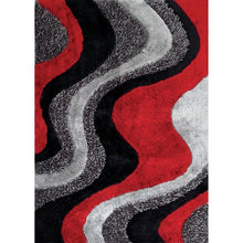 Load image into Gallery viewer, Vancouver Black/Gray/Red 5' X 7' Area Rug