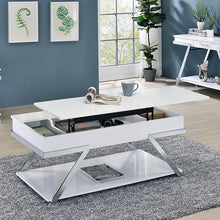 Load image into Gallery viewer, TITUS Coffee Table, White/Chrome