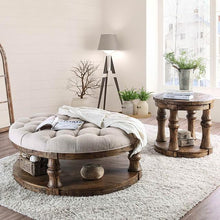 Load image into Gallery viewer, Mika Antique Oak Coffee Table w/ Cushion Top