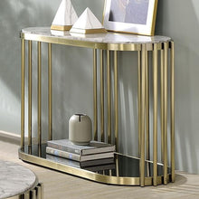 Load image into Gallery viewer, OFELIA Sofa Table, Antique Brass/Black