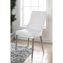 Load image into Gallery viewer, Izzy Silver/White Side Chair, White (2/CTN)