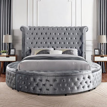 Load image into Gallery viewer, SANSOM E.King & Queen Bed, Black, Blue, & Grey