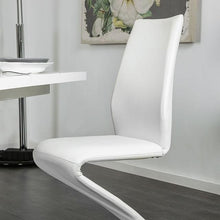 Load image into Gallery viewer, Midvale White/Chrome Side Chair (2/CTN)