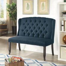 Load image into Gallery viewer, Sania III Blue 2-Seater Love Seat Bench, Blue
