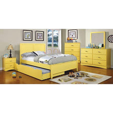 Load image into Gallery viewer, PRIAM Full & Twin Bed, White/Gray, Pink, Chrome, & Yellow