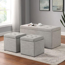 Load image into Gallery viewer, DARYN Storage Bench w/ Ottoman