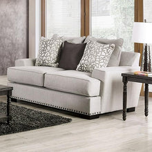 Load image into Gallery viewer, PICOTEE Loveseat, Light Gray/Black