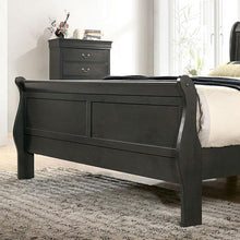 Load image into Gallery viewer, Louis Philippe Cal.King Bed Black & Grey