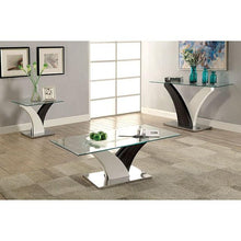 Load image into Gallery viewer, SLOANE White/Dark Gray/Chrome Coffee Table
