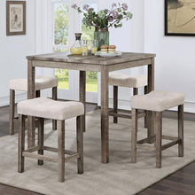 Load image into Gallery viewer, TORREON 5 Pc. Counter Ht. Table Set, Light Gray/Beige