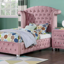 Load image into Gallery viewer, Zohar Queen & Twin Bed Black, Grey, & Pink