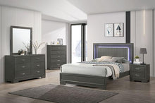 Load image into Gallery viewer, ALISON Cal.King, E.King, Full, Queen Bed, Dark Walnut