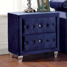 Load image into Gallery viewer, Alzire Black & Blue Night Stand