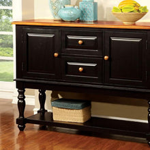 Load image into Gallery viewer, MAYVILLE Black/Antique Oak Server
