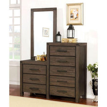 Load image into Gallery viewer, Rexburg Wire-Brushed Rustic Brown 8-Drawer Dresser Mirror