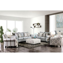 Load image into Gallery viewer, Misty Blue Gray Love Seat