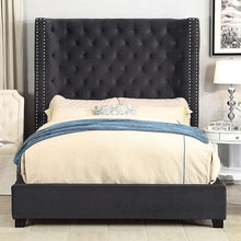 Load image into Gallery viewer, ROSABELLE E.King & Queen Bed, Black, Gray, & Ivory,