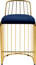 Load image into Gallery viewer, Gio Navy Velvet Stool