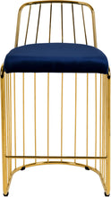 Load image into Gallery viewer, Gio Navy Velvet Stool