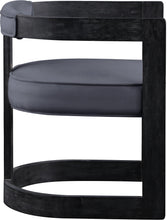 Load image into Gallery viewer, Regency Grey Velvet Dining Chair