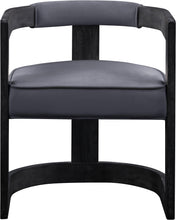 Load image into Gallery viewer, Regency Grey Velvet Dining Chair