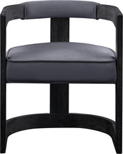 Load image into Gallery viewer, Regency Grey Velvet Dining Chair