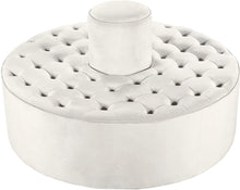 Load image into Gallery viewer, Banquet Cream Velvet Ottoman/Bench