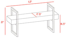 Load image into Gallery viewer, Olivia Green Velvet Bench