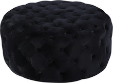 Load image into Gallery viewer, Addison Black Velvet Ottoman/Bench