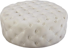 Load image into Gallery viewer, Addison Cream Velvet Ottoman/Bench