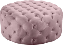 Load image into Gallery viewer, Addison Pink Velvet Ottoman/Bench