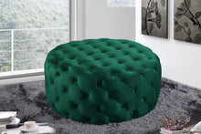 Load image into Gallery viewer, Addison Green Velvet Ottoman/Bench