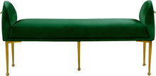 Load image into Gallery viewer, Owen Green Velvet Bench