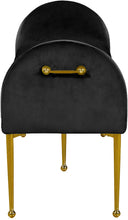 Load image into Gallery viewer, Owen Black Velvet Bench