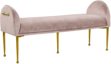 Load image into Gallery viewer, Owen Pink Velvet Bench