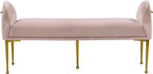 Load image into Gallery viewer, Owen Pink Velvet Bench