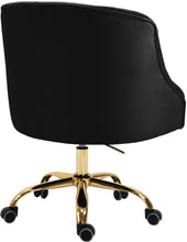 Load image into Gallery viewer, Arden Black Velvet Office Chair