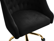 Load image into Gallery viewer, Arden Black Velvet Office Chair