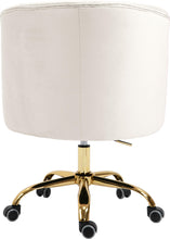 Load image into Gallery viewer, Arden Cream Velvet Office Chair